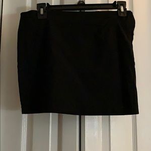 Short black mini skirt